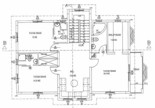 Alsancak Villas first floor plan